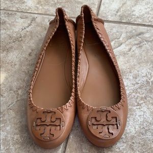 Brown Tory Burch Flats
